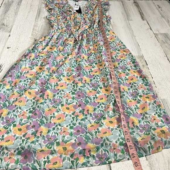 Banana Republic Ruffle Floral MIDI Dress Size Small NWT - Picture 5 of 12